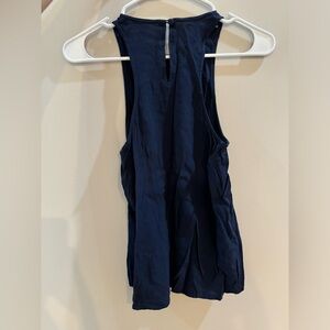 J Crew Navy Keyhole Tank Top